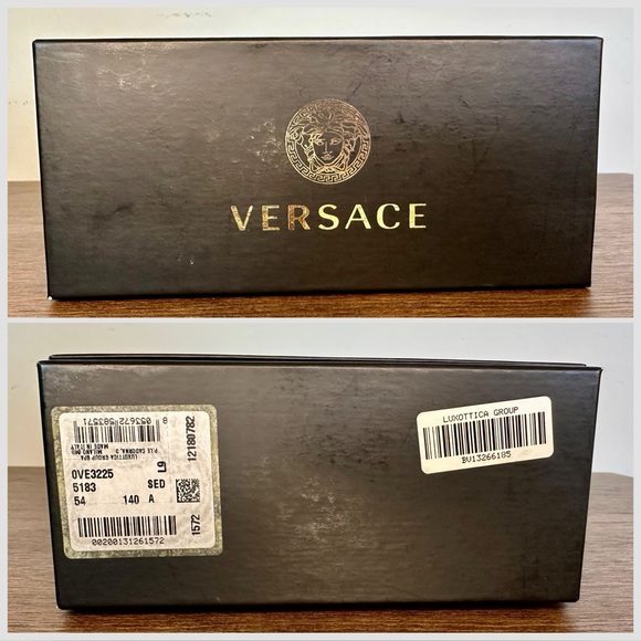 New Versace Eyeglasses Case, Cleaning Cloth, and Box - Picture 7 of 8